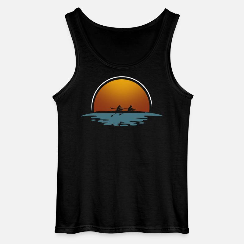 Rudern Ruderer Ruderboot - Gildan Männer Tank Top - Schwarz