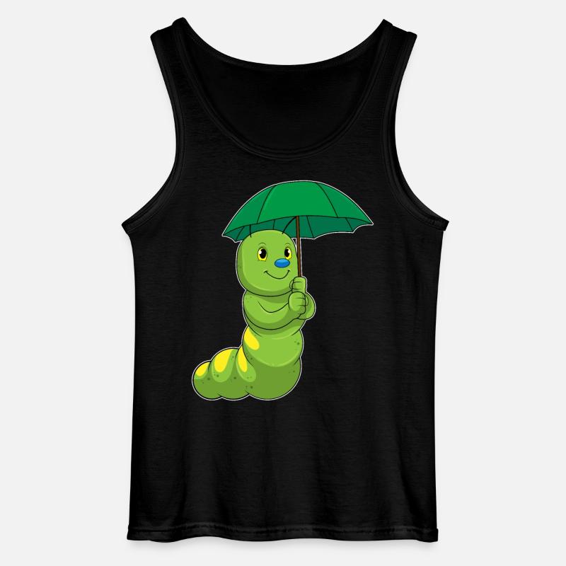 Raupe Regenschirm - Gildan Männer Tank Top - Schwarz