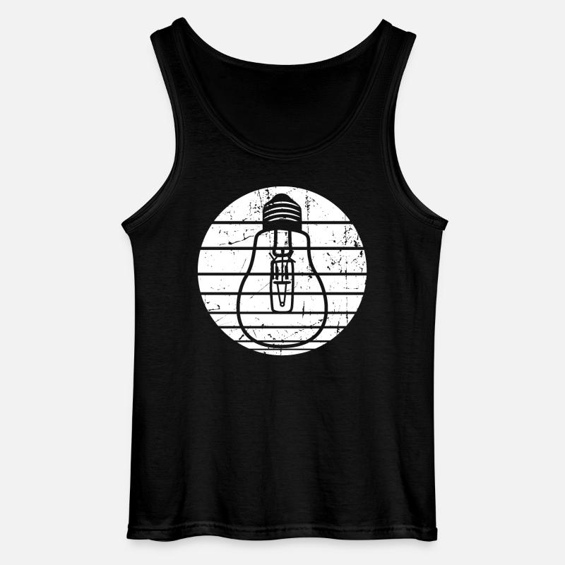 Lampe - Gildan Männer Tank Top - Schwarz