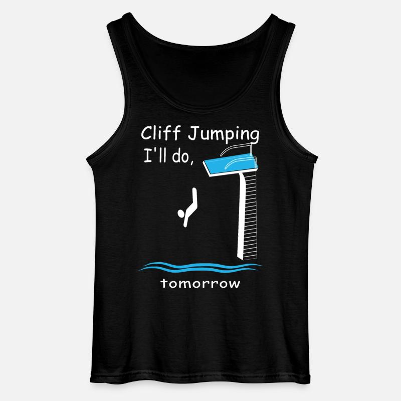 Klippenspringer - Gildan Männer Tank Top - Schwarz