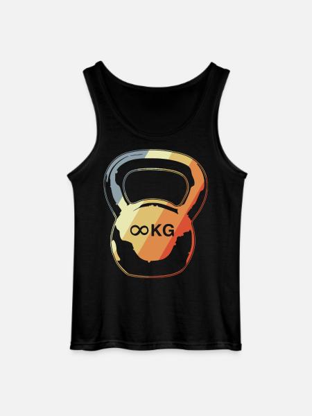 Ball dumbbell - Gildan Men’s Tank Top - black