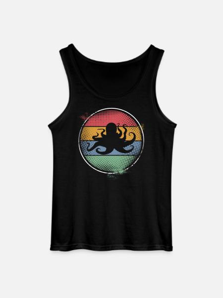 Ośmiornica Octopus Octopus Zwierzę morskie - Męski tank top Gildan - czarny
