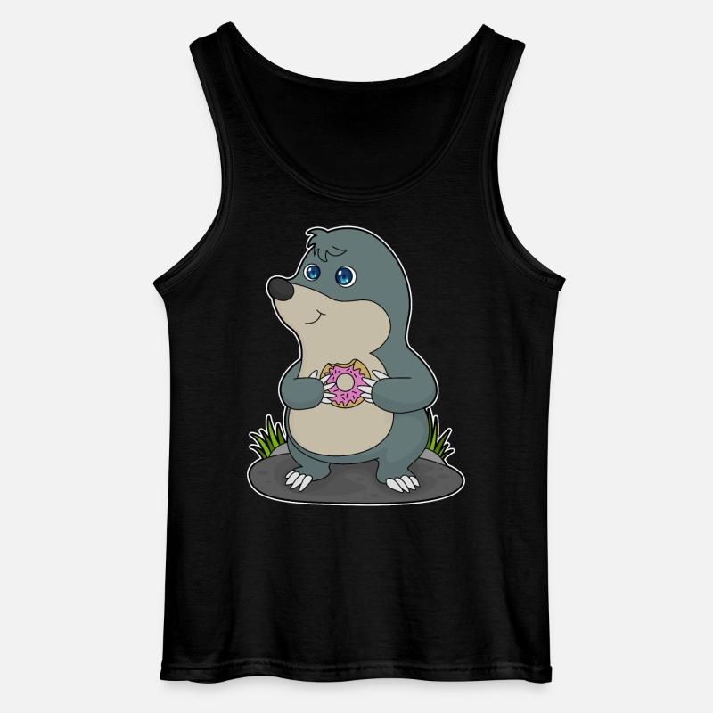 Mole Donut - Gildan Men’s Tank Top - black