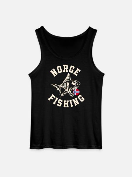 Norway Fishing Tour Fishing Angler Fishing - Gildan Men’s Tank Top - black