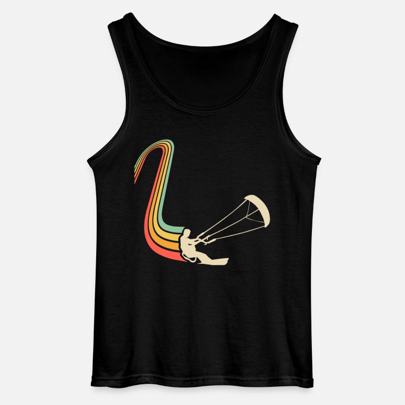 Kitesurfen Kitesurf Kitesurfer Kiteboard - Gildan Männer Tank Top - Schwarz