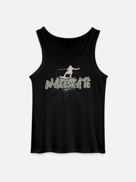 Wakeskate Wakeskating Wakeskater Wakeboard - Gildan Men’s Tank Top - black