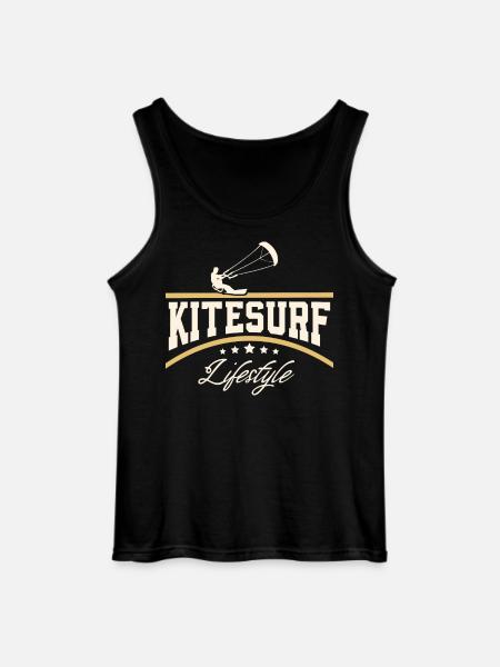 Kitesurfen Kitesurf Kitesurfer Kiteboard - Débardeur Gildan Homme - noir