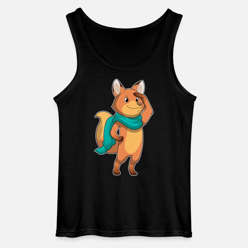 Fuchs Schal - Gildan Männer Tank Top - Schwarz