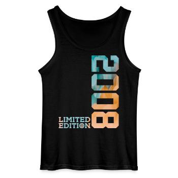 18. GEBURTSTAG LIMITED EDITION 2008 - Gildan Männer Tank Top - Schwarz - Vorne - AI Model Male 185 dark (185cm)