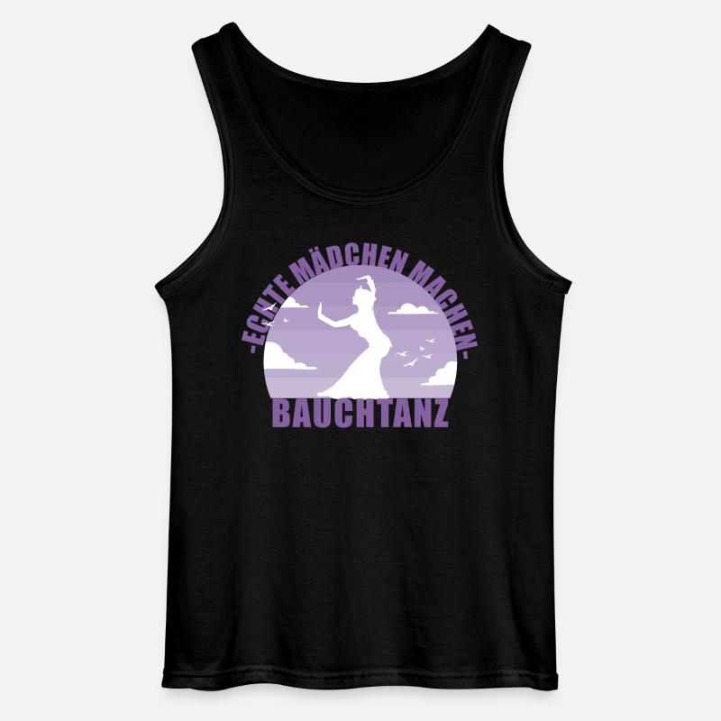 Bauchtänzerin . Echte Mädchen machen Bauchtanz - Gildan Männer Tank Top - Schwarz