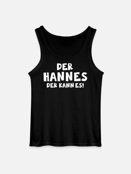 Der Hannes der kann es ! - Gildan Männer Tank Top - Schwarz