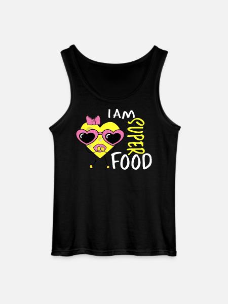 Cheese Heart - Gildan Men’s Tank Top - black
