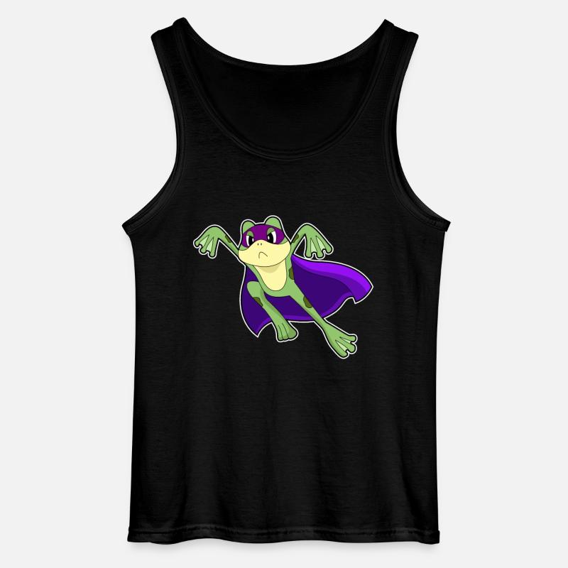 Frosch Held - Gildan Männer Tank Top - Schwarz