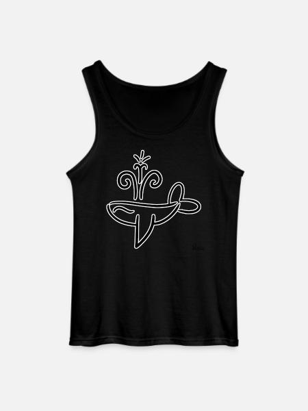 Whale! By Pousse2Bamboo ! - Gildan Men’s Tank Top - black