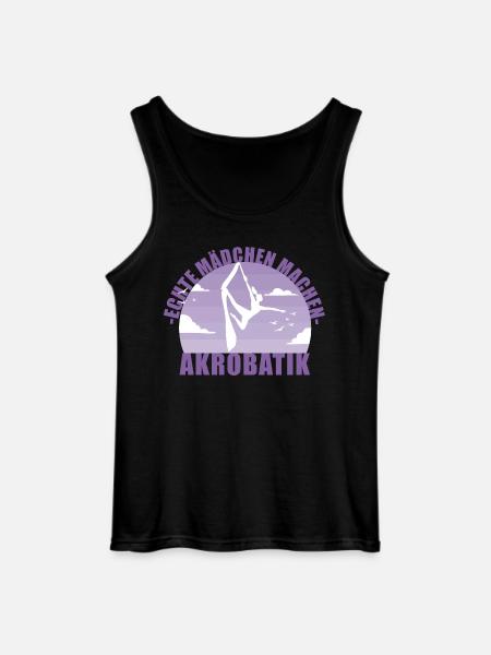 Echte Mädchen machen Akrobatik! Geschenk - Gildan Männer Tank Top - Schwarz