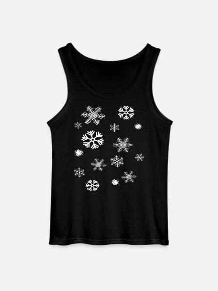 Snowflakes - Gildan Men’s Tank Top - black