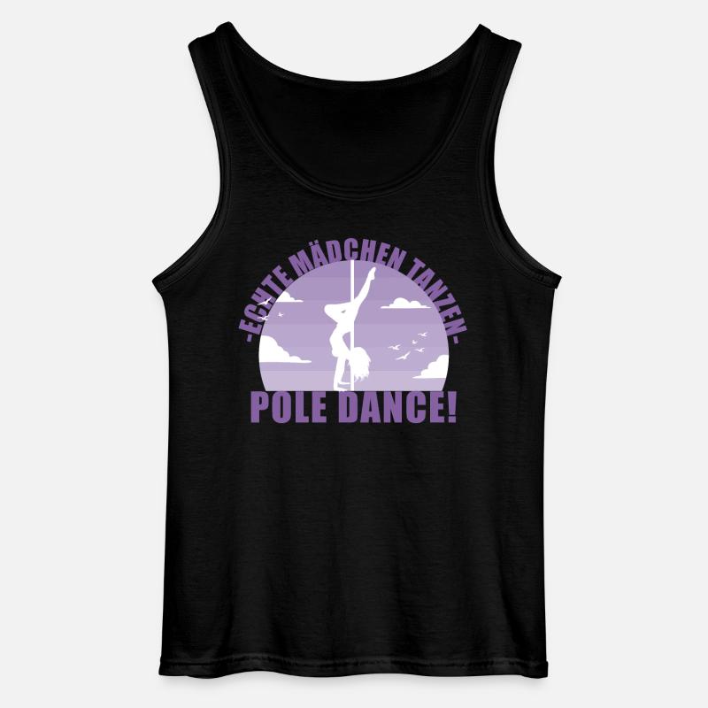 Echte Mädchentanzen Pole Dance! Geschenk - Gildan Männer Tank Top - Schwarz
