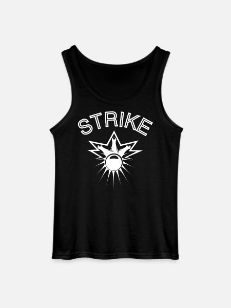 bowling, bowling fan, strike - Gildan Men’s Tank Top - black