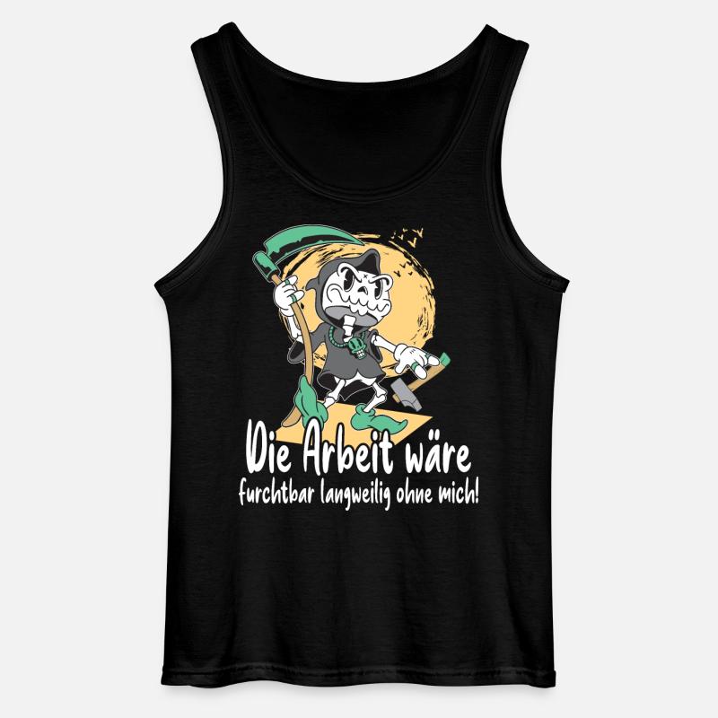 Sensenmann mit Werkzeug - Gildan Männer Tank Top - Schwarz