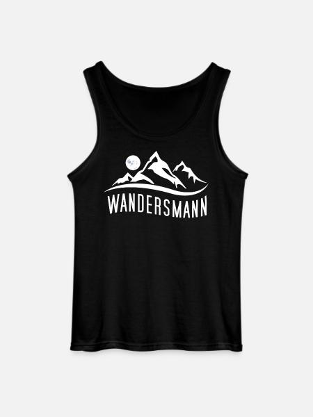 Wandersmann - Für passionierte Wanderer - Gildan Männer Tank Top - Schwarz