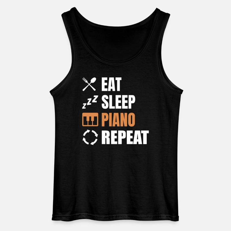 Klavierspieler Routine - Gildan Männer Tank Top - Schwarz
