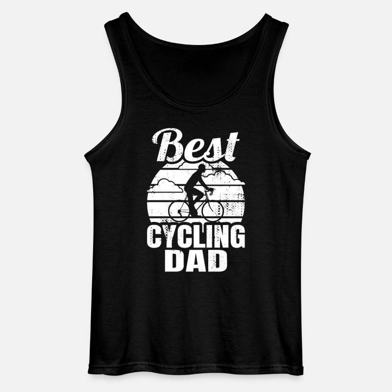 Best Cycling Dad - Gildan Männer Tank Top - Schwarz