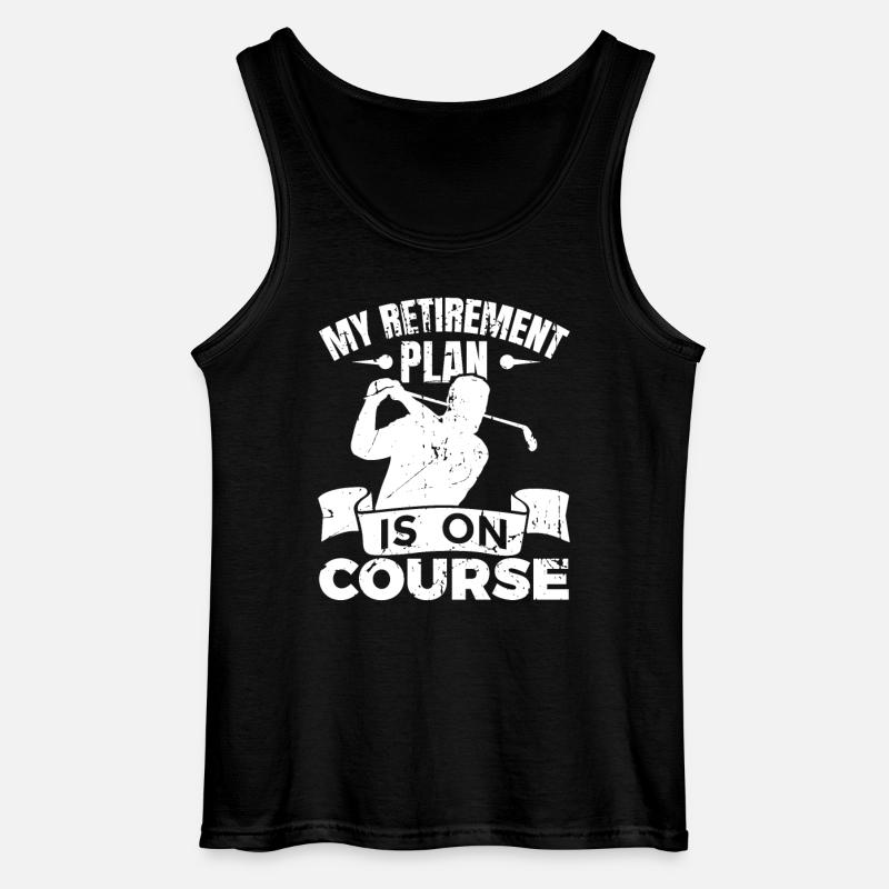 Golfspieler Ruhestand - Gildan Männer Tank Top - Schwarz