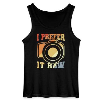 Fotografie Witz - Gildan Männer Tank Top - Schwarz - Vorne - AI Model Male 185 dark (185cm)