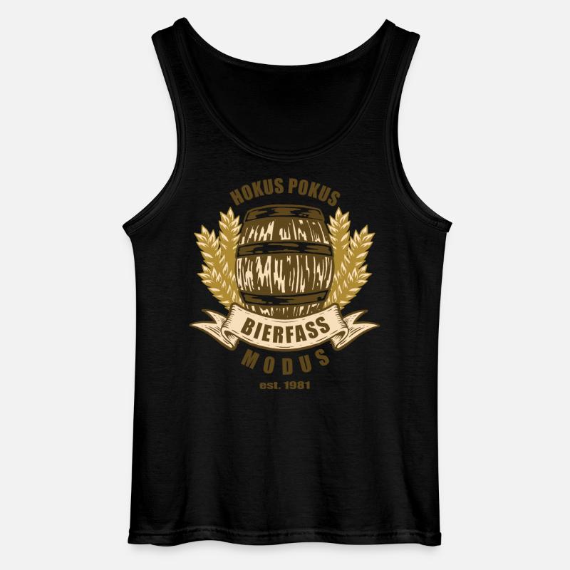Bierfass Modus - Gildan Männer Tank Top - Schwarz
