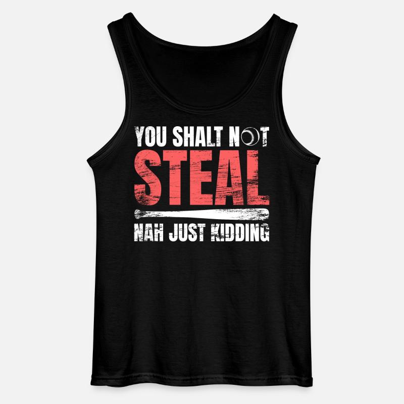 Baseballspieler Witz - Gildan Männer Tank Top - Schwarz