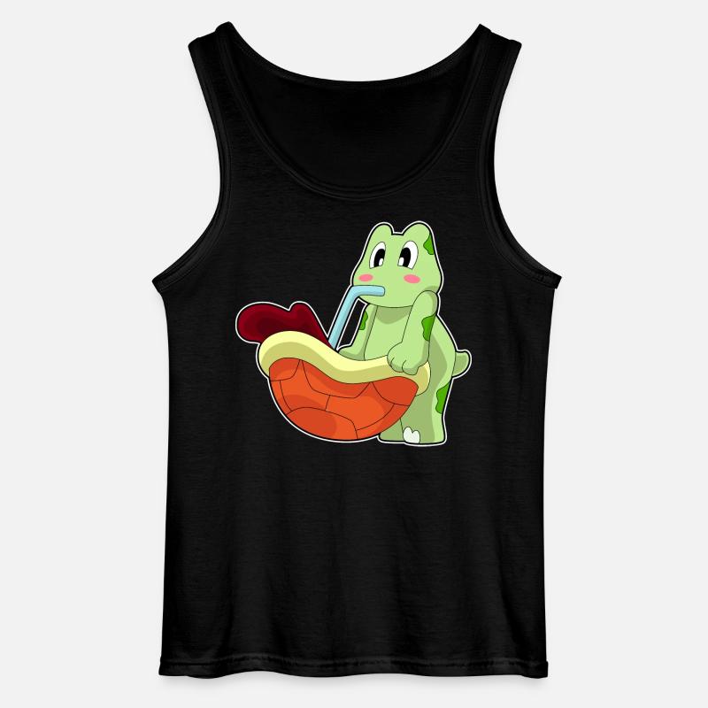 Schildkröte Kaffee Becher - Gildan Männer Tank Top - Schwarz