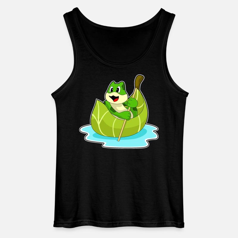 Frosch Boot - Gildan Männer Tank Top - Schwarz