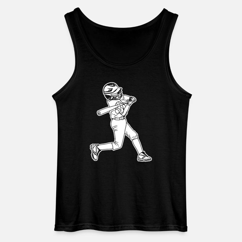 Baseball Kind - Gildan Männer Tank Top - Schwarz