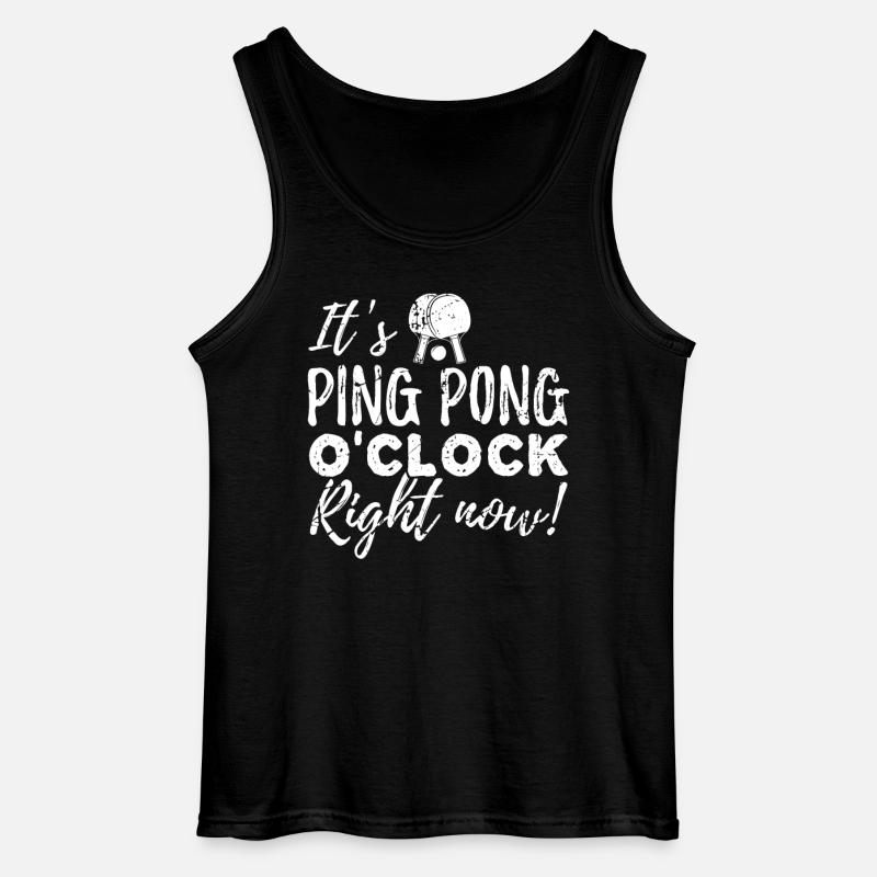It's Ping Pong O'Clock - Gildan Men’s Tank Top - black