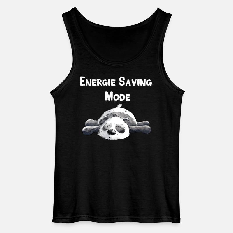 Träumender Panda Bär - Gildan Männer Tank Top - Schwarz