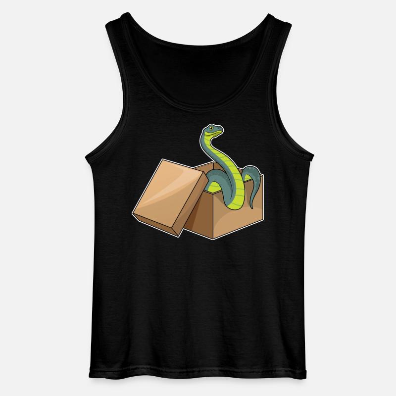 Schlange Box - Gildan Männer Tank Top - Schwarz