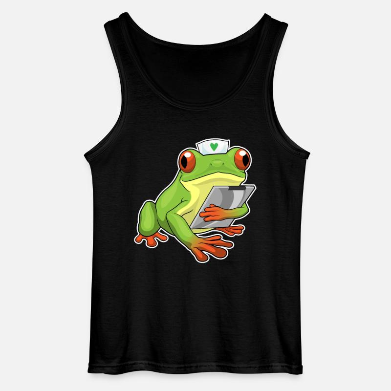 Frosch Krankenschwester - Gildan Männer Tank Top - Schwarz
