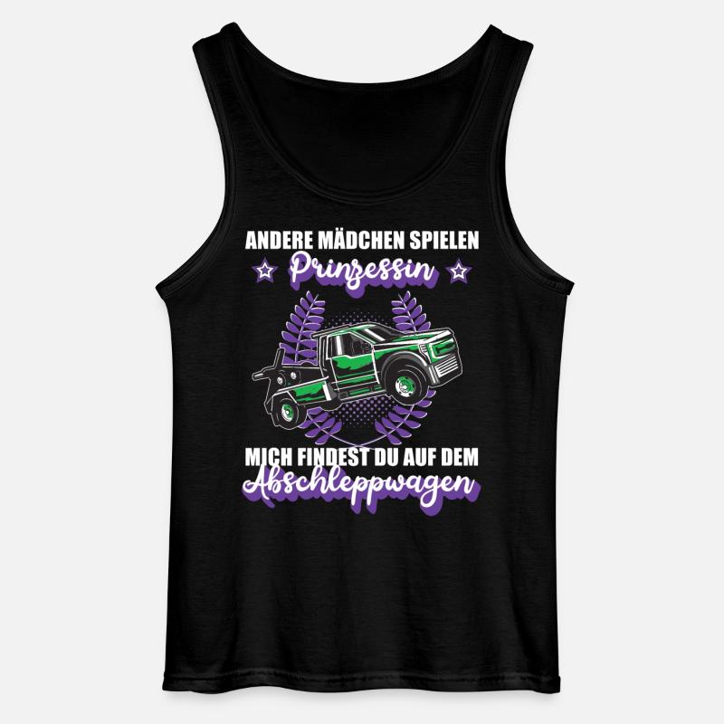Abschleppwagen Abschleppdienst Mädchen Geschenk - Gildan Männer Tank Top - Schwarz