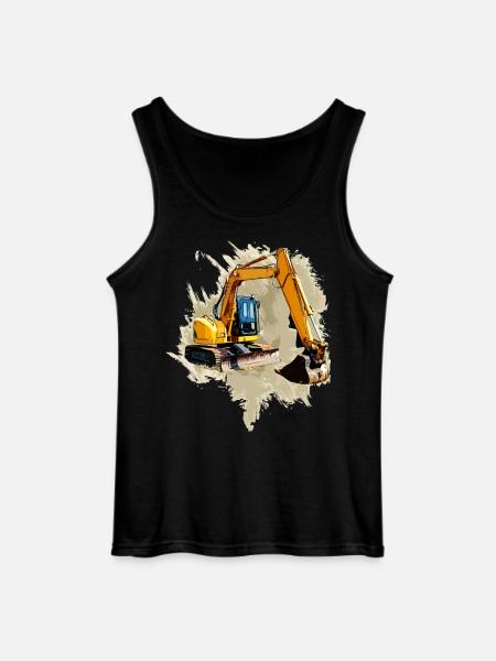 Schaufel-Bagger - Gildan Männer Tank Top - Schwarz