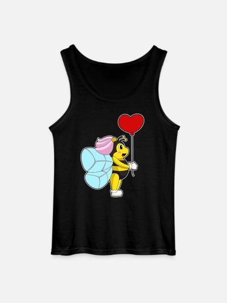 Bee Bride Balloon Wedding - Gildan Men’s Tank Top - black