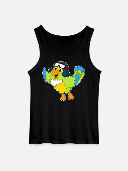 Parrot Pilot Pilot Cap - Gildan Men’s Tank Top - black