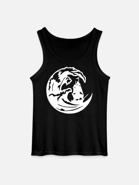 The Great White Wave - Gildan Men’s Tank Top - black