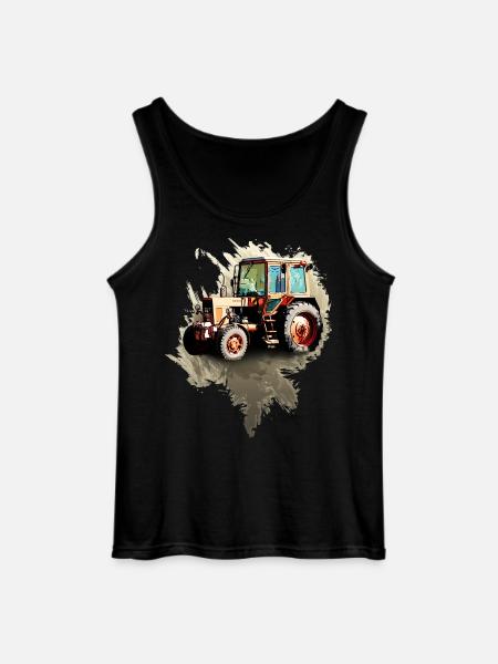 Belarus MTZ 82 Tractor - Gildan Men’s Tank Top - black