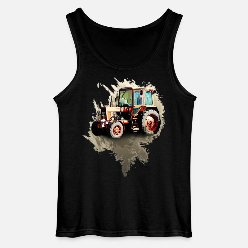 Belarus MTZ 82 Traktor - Gildan Männer Tank Top - Schwarz