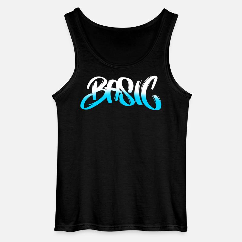 BASIC Graffiti Gradient - Gildan Männer Tank Top - Schwarz