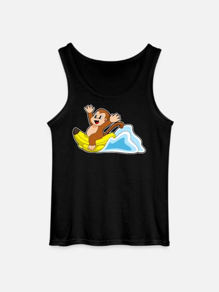 Monkey Banana - Gildan Men’s Tank Top - black