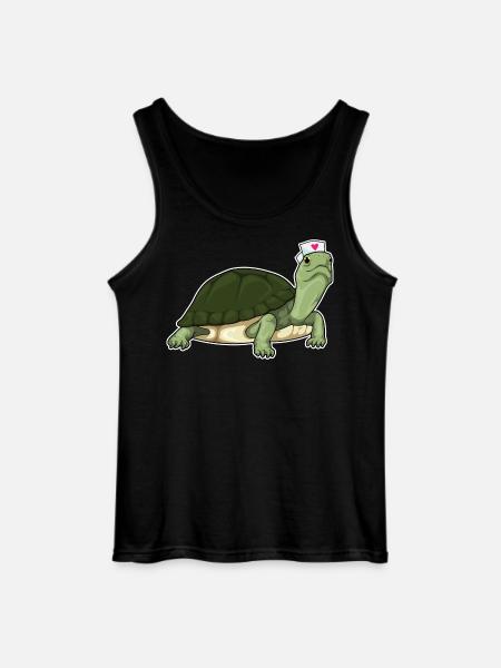 Turtle Nurse - Gildan Men’s Tank Top - black