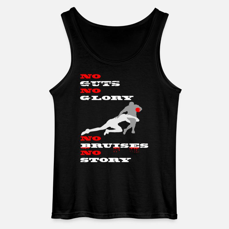 No guts no glory - Gildan Männer Tank Top - Schwarz