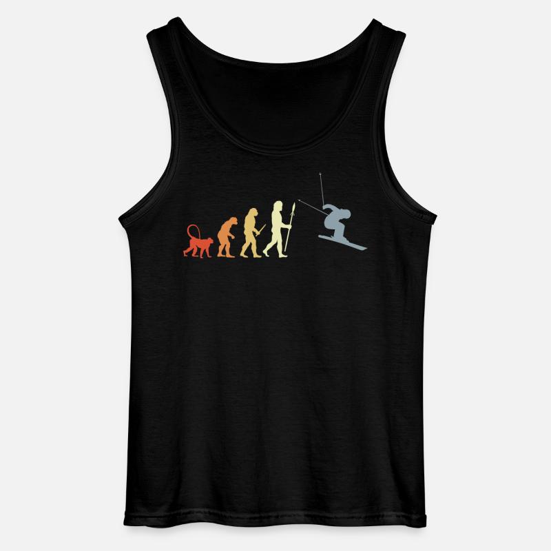 Entwicklung eines Skifahrers - Gildan Männer Tank Top - Schwarz