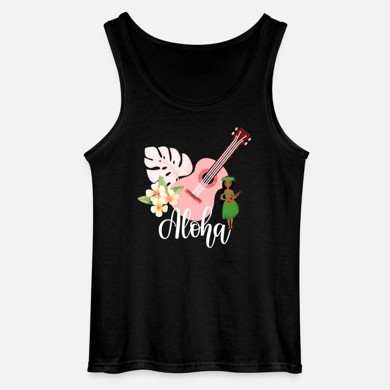 Aloha - Gildan Männer Tank Top - Schwarz